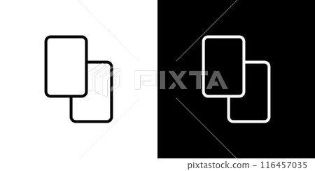 Simple line icon of a card Simple line icon of a card 116457035
