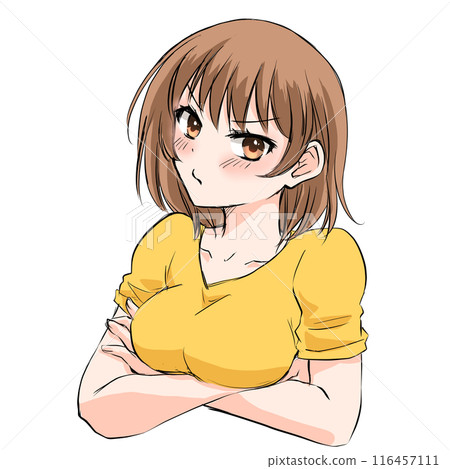 Angry and sulky woman Angry and sulky woman 116457111