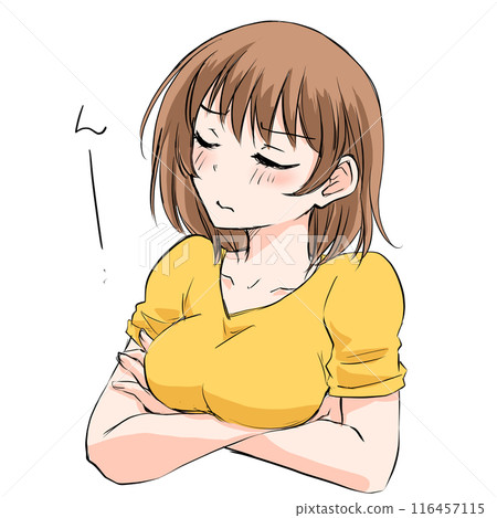 A woman who is worried 116457115