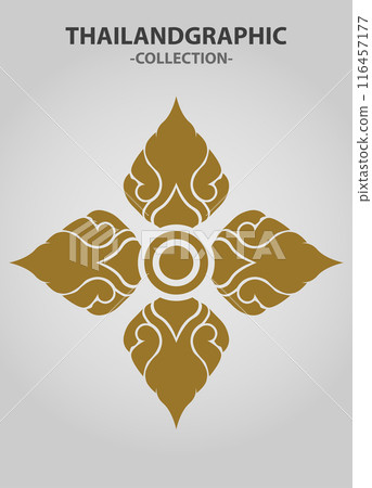 Vector element ethnic decorative ornament ethnic thai illustration Vector element ethnic decorative ornament ethnic thai illustration 116457177