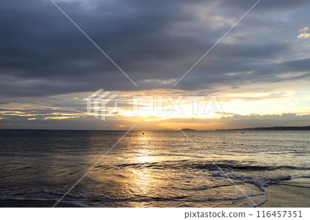 Sunset and cloudy sky 116457351