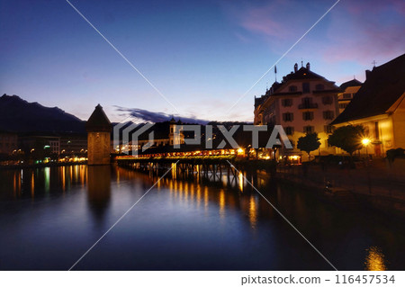 Evening at Chapel Bridge 116457534