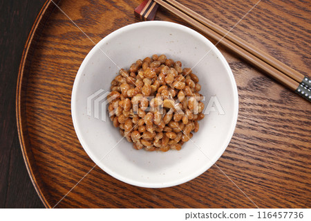 Natto put in a small dish Natto put in a small dish 116457736
