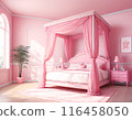 A girl's ideal pink room 116458050