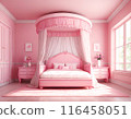 A girl's ideal pink room 116458051