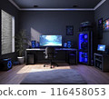 Boys' Ideal Black Gaming Room 116458053