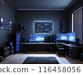 Boys' Ideal Black Gaming Room 116458056