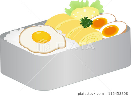 午餐盒裡裝滿了蛋 116458808