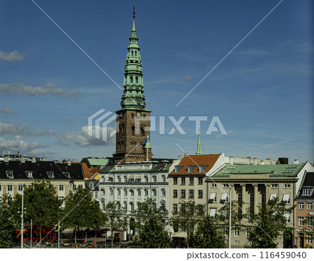 Buildings in the center of Copenhagen. Denmark. Buildings in the center of Copenhagen. Denmark. 116459040