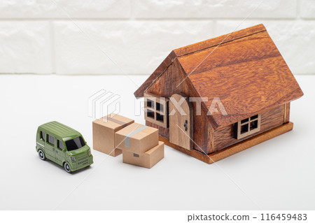 Image of a detached house and home delivery Image of a detached house and home delivery 116459483