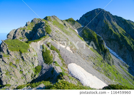 Mount Tsurugi as seen from the vicinity of the Mae Tsurugi Gate Mount Tsurugi as seen from the vicinity of the Mae Tsurugi Gate 116459960