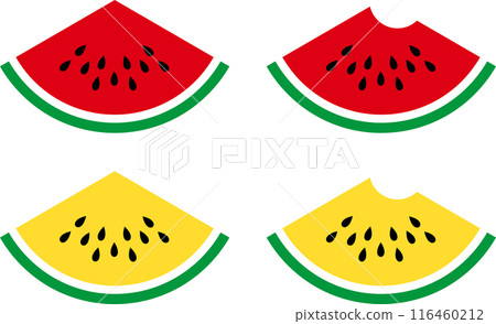 夏天可愛的西瓜插畫 116460212