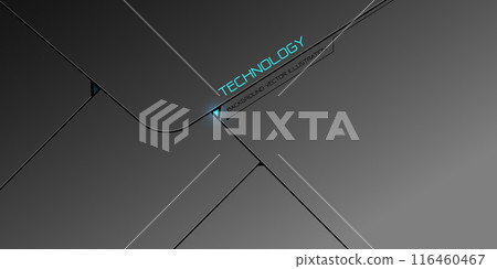 Abstract grey metallic black circuit geometric blue light design modern futurisic technology background vector Abstract grey metallic black circuit geometric blue light design modern futurisic technology background vector 116460467