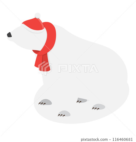 3D Isometric Flat Vector Set of Polar Bear Postures, White Big Animal. Item 2 3D Isometric Flat Vector Set of Polar Bear Postures, White Big Animal. Item 2 116460681