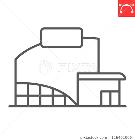 Shopping mall line icon 116461066