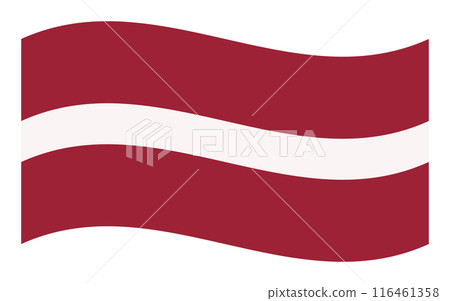 Wavy flag of Latvia, isolated on transparent background. Flag of the Republic of Latvia. Vector illustration Wavy flag of Latvia, isolated on transparent background. Flag of the Republic of Latvia. Vector illustration 116461358