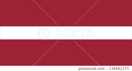 The official national flag of Latvia. Flag of the Republic of Latvia. Vector illustration The official national flag of Latvia. Flag of the Republic of Latvia. Vector illustration 116461373