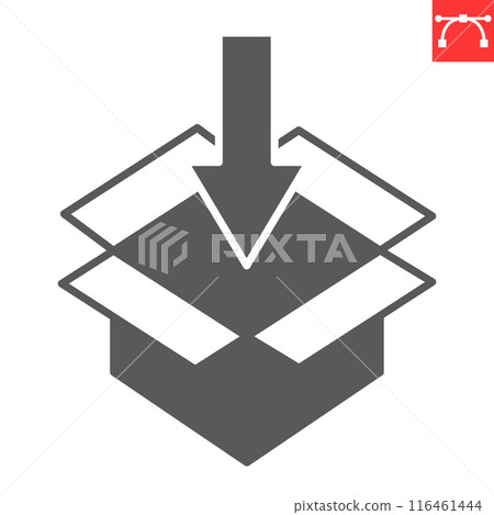 Ship order glyph icon Ship order glyph icon 116461444