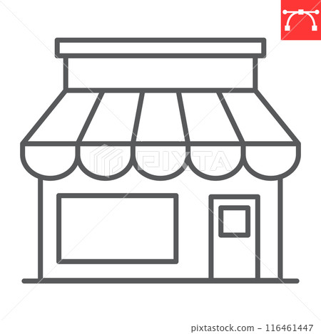 Shop line icon Shop line icon 116461447