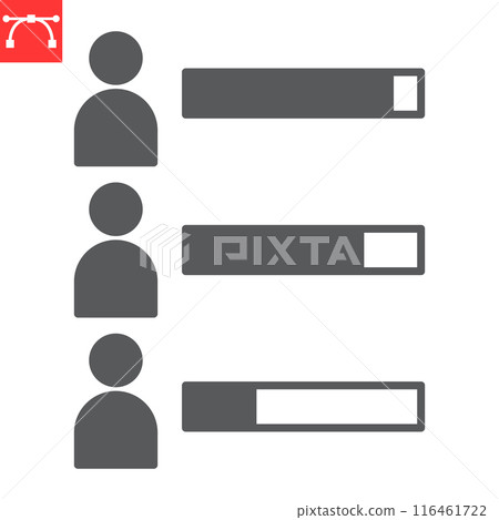 Election result glyph icon Election result glyph icon 116461722