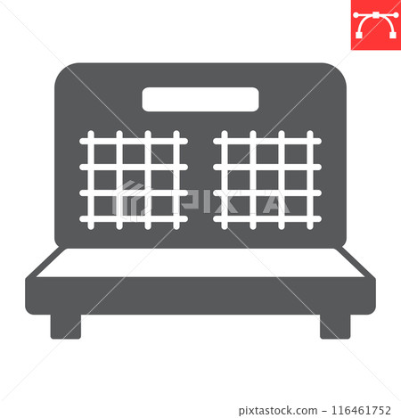 Waffle iron glyph icon Waffle iron glyph icon 116461752