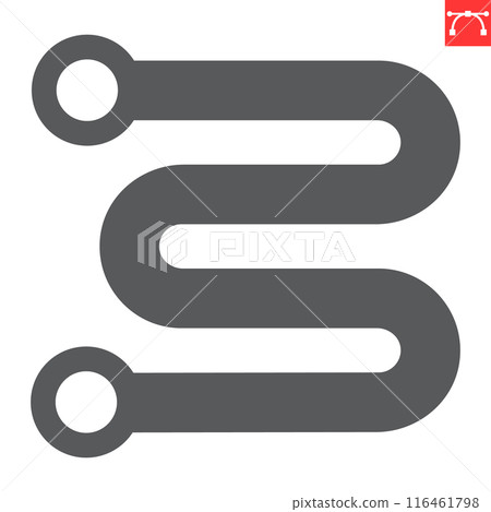 Towel rail glyph icon 116461798
