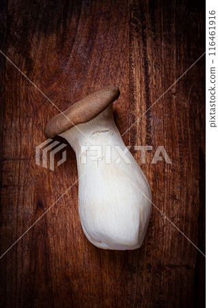 fresh eringi mushrooms, raw, royal oyster mushrooms, Asian cuisine, no people 116461916