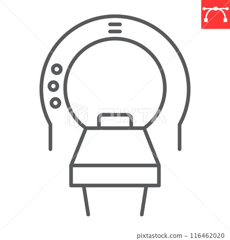 Tomography line icon 116462020