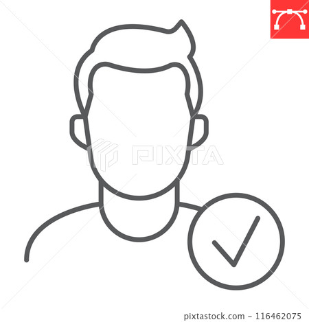 Eligibility line icon Eligibility line icon 116462075