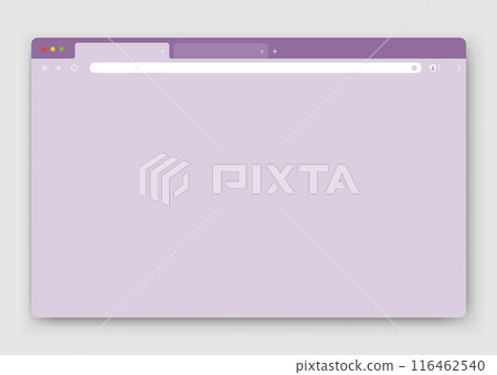 The design of the web browser window on a gray background. 116462540