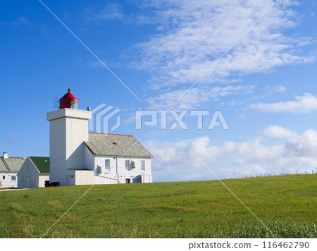 Obrestad lighthouse in Norway. 116462790