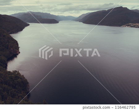Fjord landscape, Saudafjord in Norway 116462795