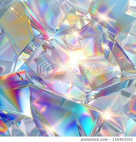 Colorful crystals sparkle in an array of shapes and sizes 116463201