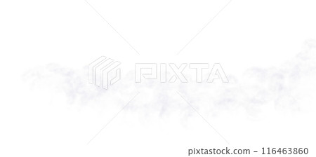 White vapor, fog or smoke with transparent texture. Realistic smog. Steam, smoky mist. Png 116463860