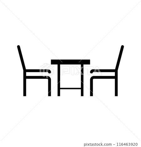 Dining table icon Dining table icon 116463920