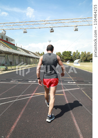 Slow And Peaceful Recovery Of A Runner Slow And Peaceful Recovery Of A Runner 116464255