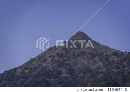 從禦幸原山頂道路看到的茨城山 筑波山 男體山 116464440
