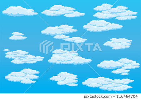 Cloud sky scene background vector simple cloud illustration template design Cloud sky scene background vector simple cloud illustration template design 116464704