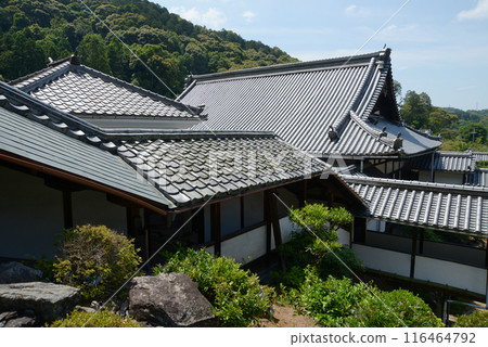 Koshoji Temple: View of the temple from Tenjikuden Hall, Uji, Kyoto Prefecture Koshoji Temple: View of the temple from Tenjikuden Hall, Uji, Kyoto Prefecture 116464792