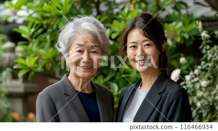 Smiling middle-aged woman and grandmother 116466934