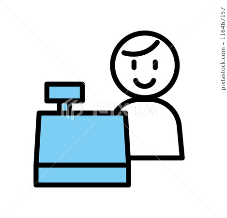 Part-time job, cashier, employee Part-time job, cashier, employee 116467157