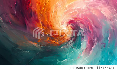 Abstract paint swirl background material 116467523
