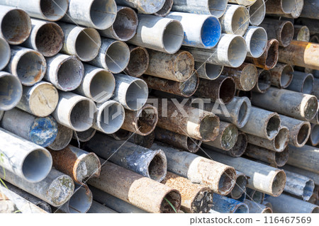 Iron pipe material texture image Iron pipe material texture image 116467569