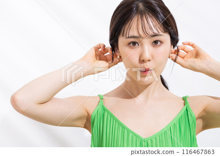 年輕女性的美麗 116467863