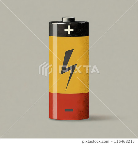 Illustration of a dead battery 116468213