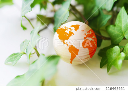 Earth surrounded by greenery model Earth surrounded by greenery model 116468631