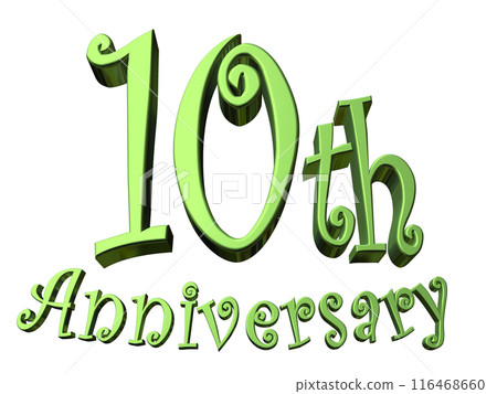3DCG characters "10th Anniversary/10th Anniversary" Green, Green 3DCG characters "10th Anniversary/10th Anniversary" Green, Green 116468660