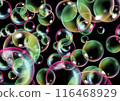 Soap bubble background illustration 116468929
