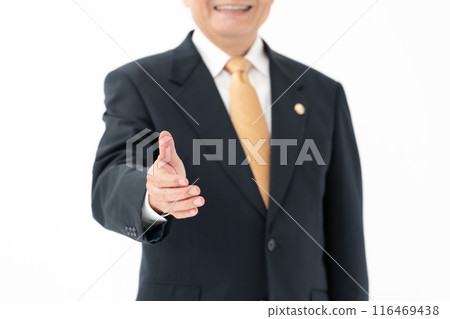 商業高級男律師不露面握手 116469438