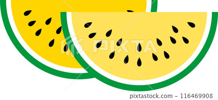 Summer cute watermelon illustration 116469908